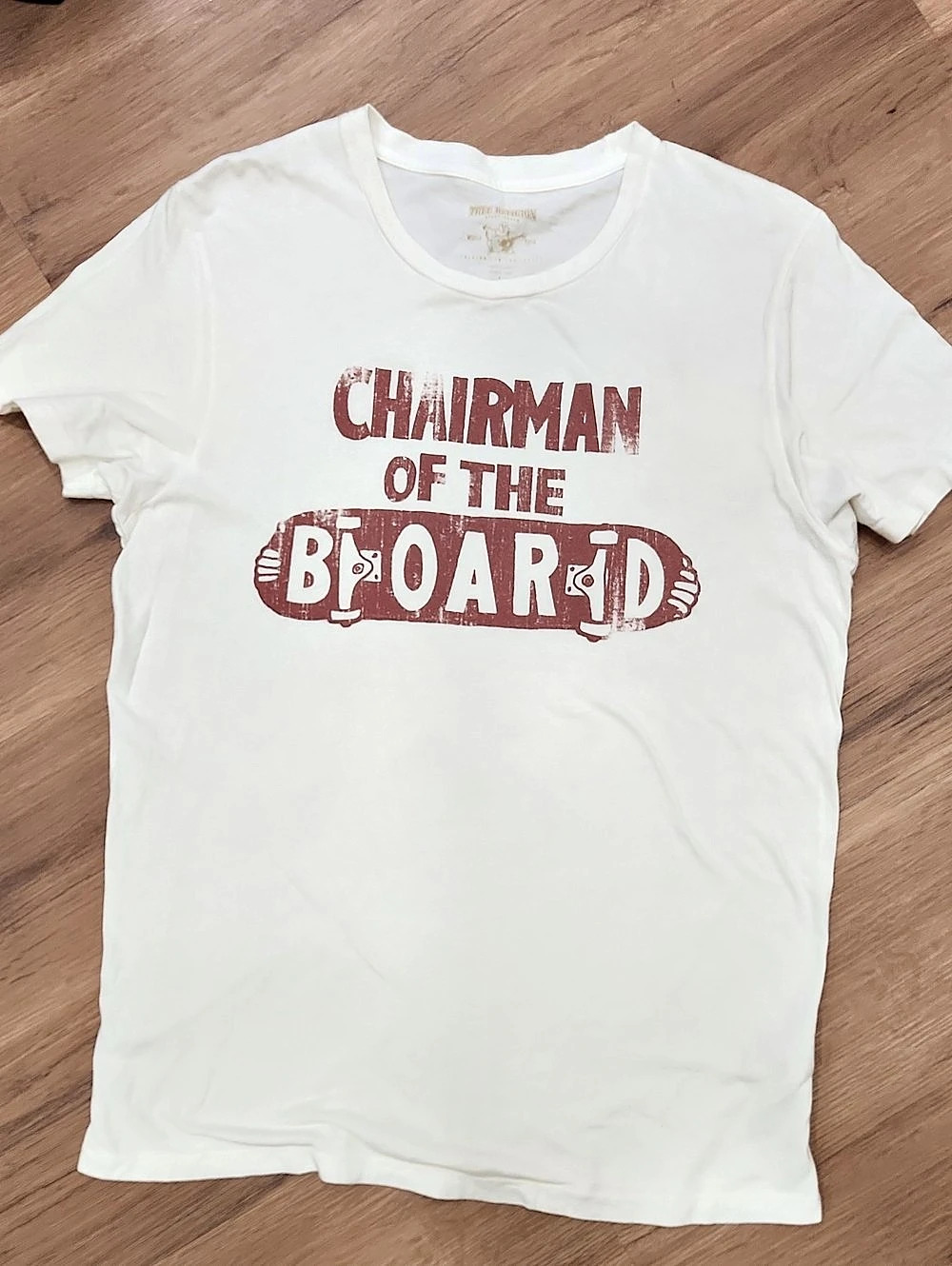True Religion Chairman of the Board Graphic Tee White & Red Size Large